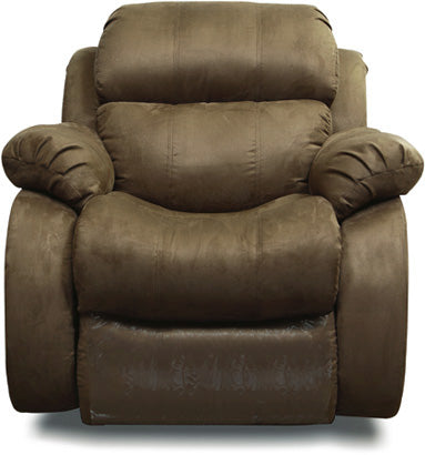 Kiara - Suede Manual Push Back Recliner - Tan