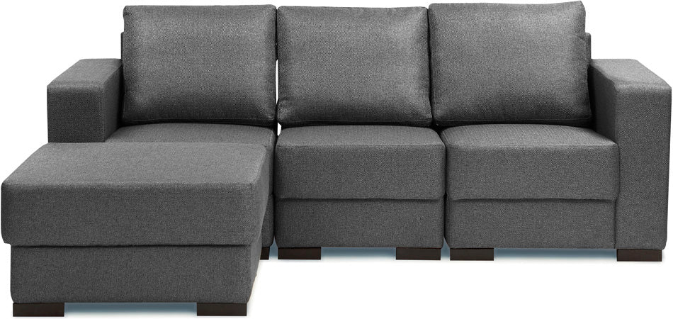 Estilo - Passive Grey Fabric Modular Sofa (1LH-1RH-1C-1P)