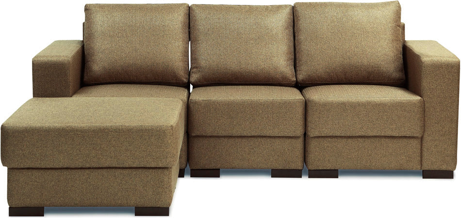 Estilo - Roster Slate Fabric Modular Sofa (1LH-1RH-1C-1P)