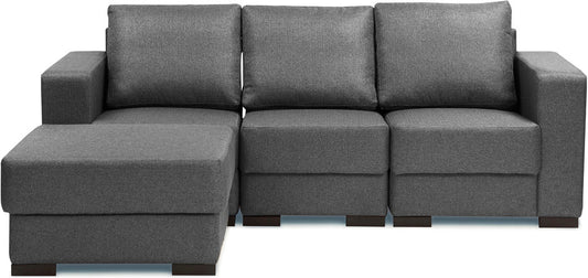 Estilo - Passive Grey Fabric Modular Sofa 1LH-1RH-1C-1P