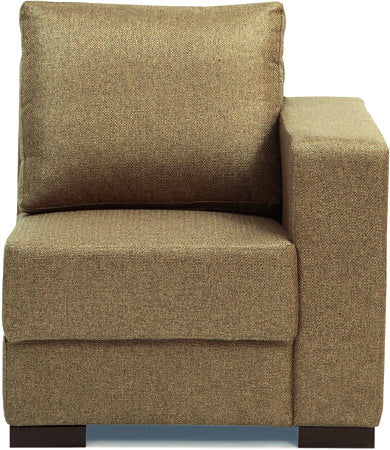 Estilo - Light Brown Fabric Modular Sofa 1-Left Hand Seater