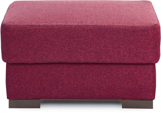 Estilo - Cranberry Maroon Fabric Modular Sofa Pouffe