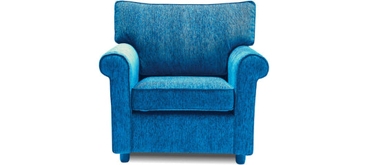 Muse - Persian Blue Fabric Sofa (1 - Seater)