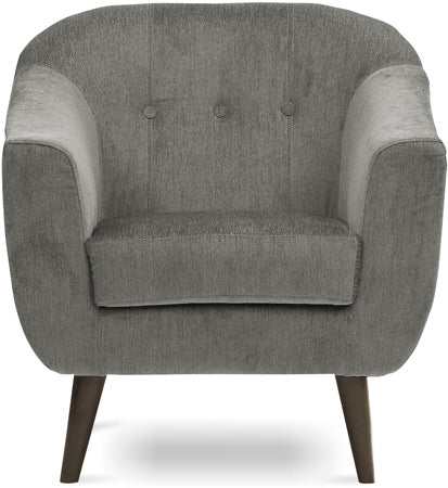 Crystal - Fabric Sofa 1 - Seater - Grey