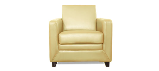 Symphony - Ivory Leatherite 1 - Seater Sofa