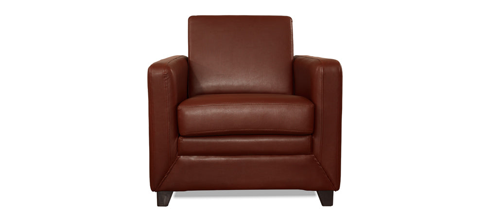 Symphony - Warm Tan Leatherite Sofa (1 - Seater)