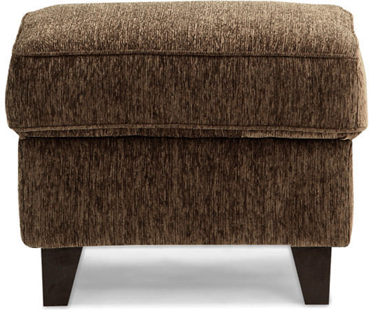 Crescent - Wheat Brown Fabric Sofa Pouffe