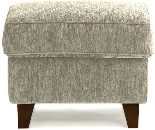 Cresecent - Ash Grey Fabric Sofa (Sofa Pouffe)