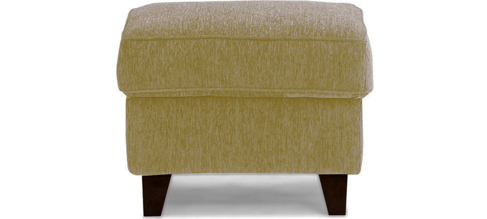 Cresecent - Victorian Gold Fabric Sofa (Sofa Pouffe)