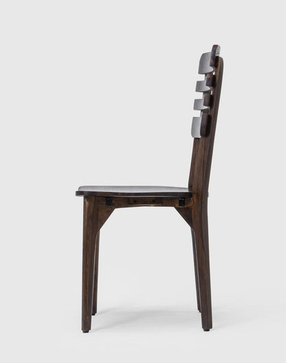 Solid Wood Dining Chair In Teak Finish