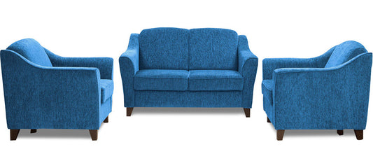 Crescent - Persian Blue Fabric Sofa Set 2-1-1