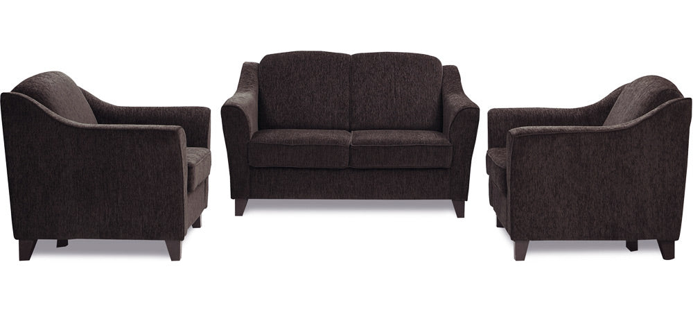 Cresecent - Earth Brown Fabric Sofa (2-1-1 Sofa Combo)