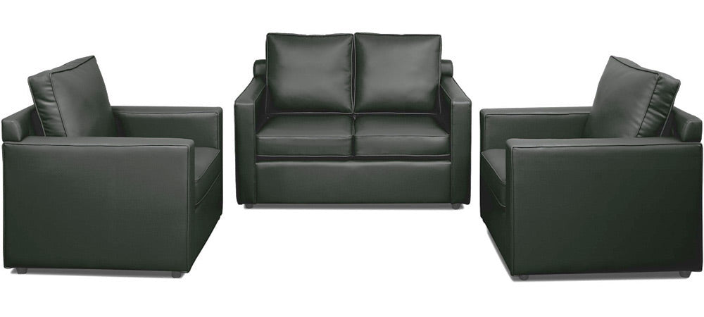 Synergy - Misty Grey Leatherite Sofa (2-1-1 Sofa Combo)