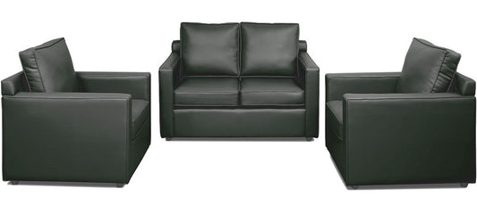 Synergy - Misty Grey Leatherite Sofa (2-1-1 Sofa Combo)