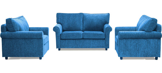 Muse - Persian Blue Fabric Sofa (2-1-1 Sofa Combo)