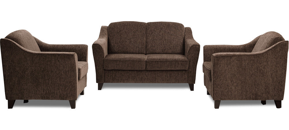 Crescent - Wheat Brown Fabric Sofa Set 2-1-1