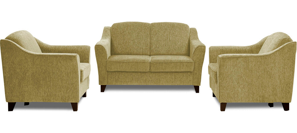 Cresecent - Victorian Gold Fabric Sofa (2-1-1 Sofa Combo)