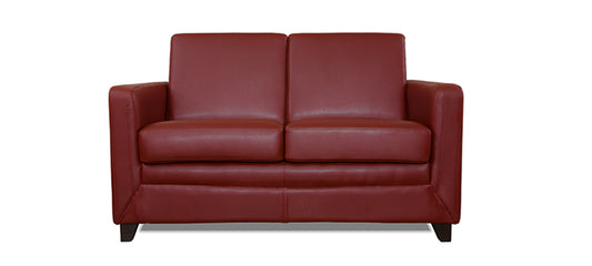 Symphony - Garnet Cherry Leatherite Sofa (2 - Seater)