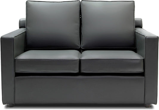 Synergy - Misty Grey Leatherite Sofa (2 - Seater)