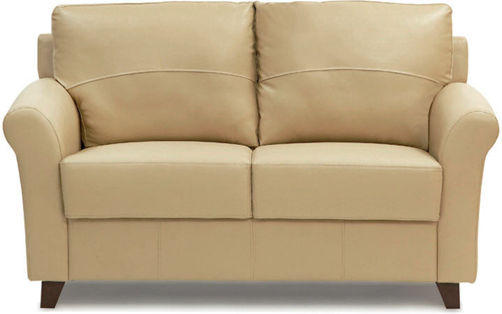 Harmony - Brunette Ivory Leatherite Sofa (2 - Seater)