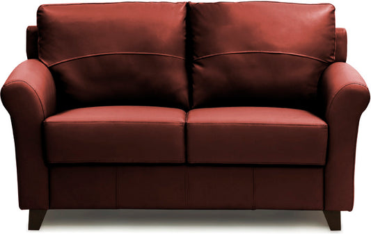 Harmony - Garnet Cherry Leatherite Sofa (2 - Seater)