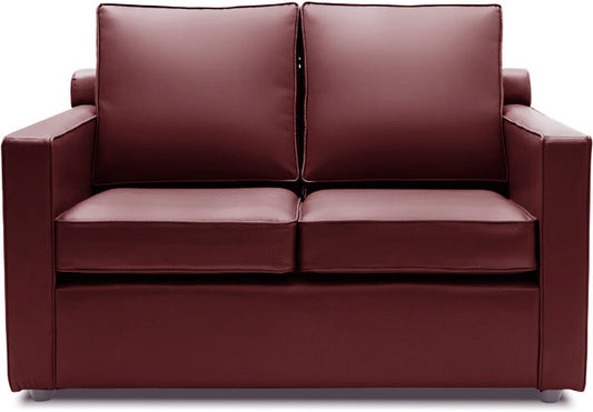 Synergy - Garnet Cherry Leatherite 2 - Seater Sofa