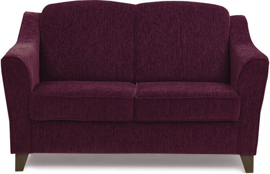 Cresecent - Dark Berry Fabric Sofa (2 - Seater)