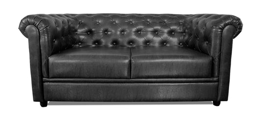 Royale - Misty Grey Leatherite Sofa (2 - Seater)