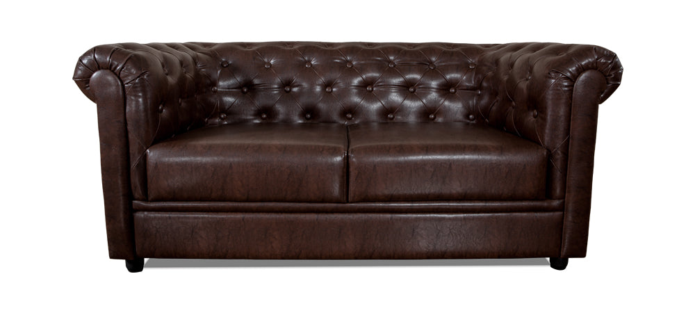 Royale - Warm Tan Leatherite Sofa (2 - Seater)