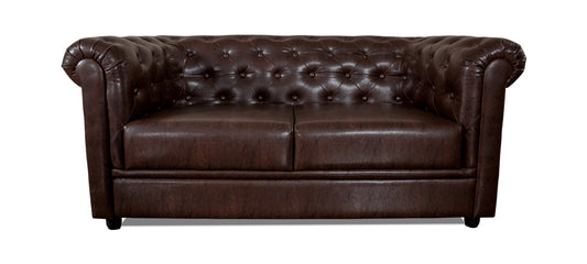 Royale - Warm Tan Leatherite Sofa (2 - Seater)