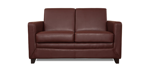 Symphony - Wine Red Leatherite Sofa (2 - Seater)