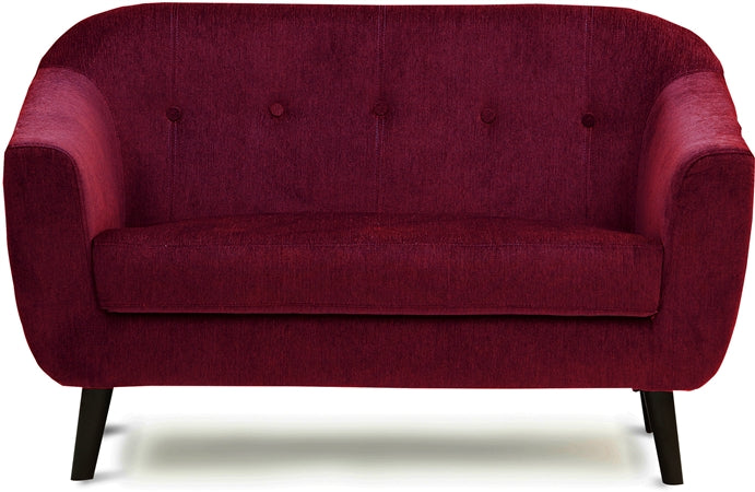 Iris - Fabric Sofa (2 - Seater) - Carmine Maroon