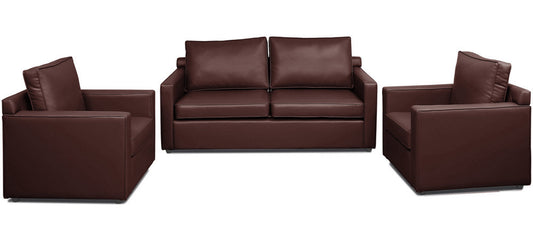 Synergy - Warm Tan Leatherite Sofa (3-1-1 Sofa Combo)