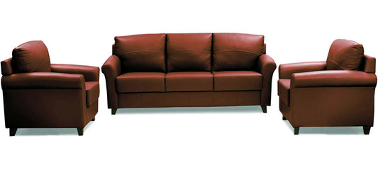 Harmony - Warm Tan Leatherite Sofa (3-1-1 Sofa Combo)