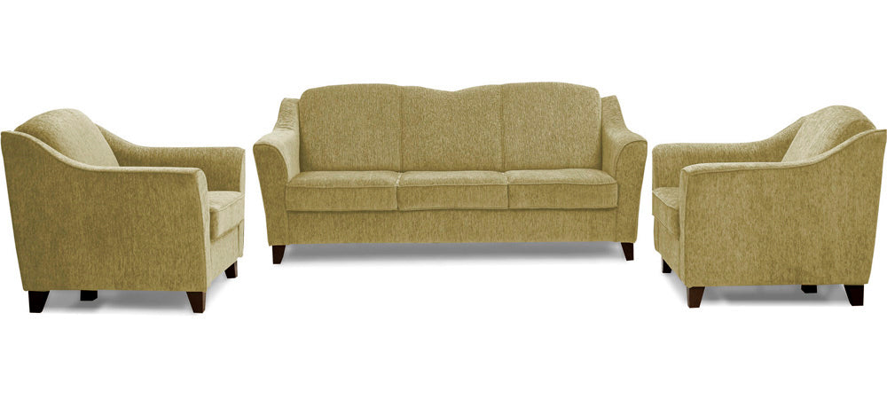 Cresecent - Victorian Gold Fabric Sofa (3-1-1 Sofa Combo)