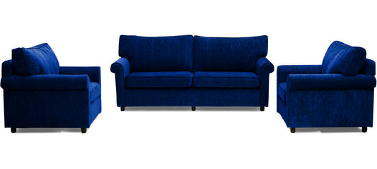 Muse - Midnight Blue Fabric Sofa (3-1-1 Sofa Combo)