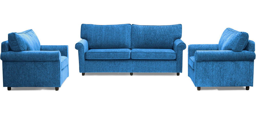 Muse - Persian Blue Fabric Sofa (3-1-1 Sofa Combo)