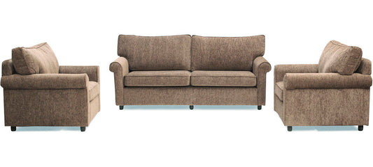 Muse - Chestnut Brown Fabric Sofa (3-1-1 Sofa Combo)