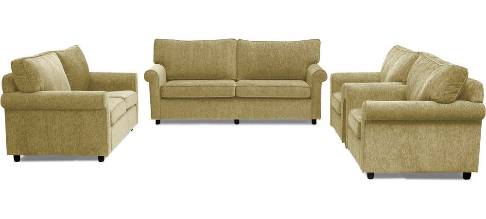 Muse - Victorian Gold Fabric Sofa (3-2-1-1 Sofa Combo)