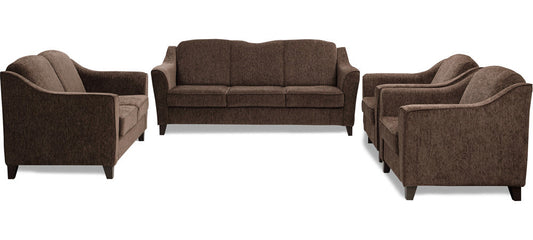 Cresecent - Wheat Brown Fabric Sofa (3-2-1-1 Sofa Combo)