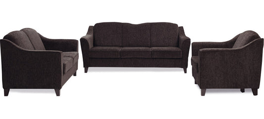 Cresecent - Earth Brown Fabric Sofa (3-2-1 Sofa Combo)