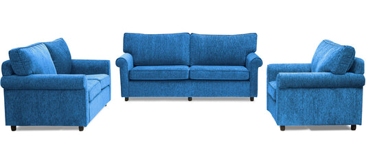 Muse - Muse Fabric Sofa 3-2-1 Sofa Set - Persian Blue