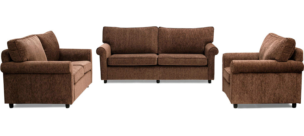 Muse - Muse Fabric Sofa 3-2-1 Sofa Set - Wheat Brown