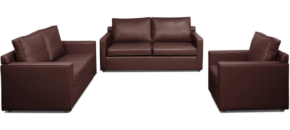 Synergy - Warm Tan Leatherite Sofa (3-2-1 Sofa Combo)