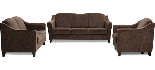 Crescent - Wheat Brown Fabric Sofa Set 3-2-1