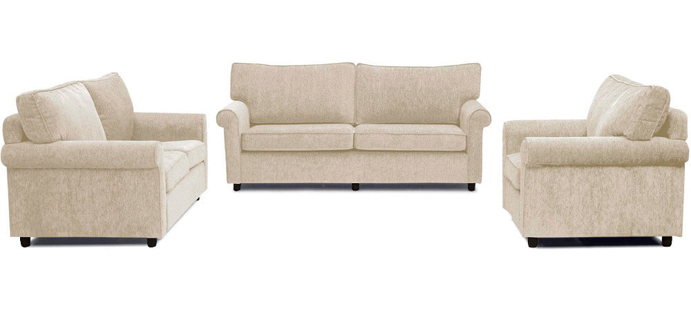 Muse - Muse Fabric Sofa 3-2-1 Sofa Set - Beige