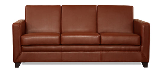 Symphony - Warm Tan Leatherite Sofa (3 - Seater)