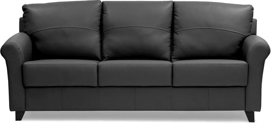 Harmony - Misty Grey Leatherite Sofa 3 - Seater