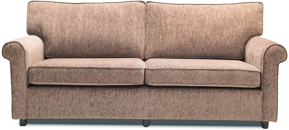 Muse - Chestnut Brown Fabric Sofa (3 - Seater)