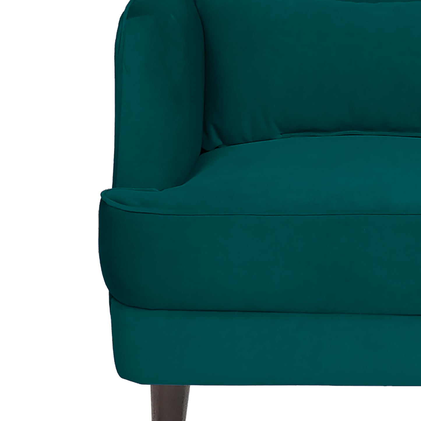 Mabel Tufted Wing Chair Solid Wood Living Room Chair- Green